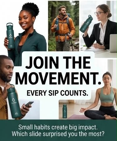 Every Sip Counts: join the movement collage